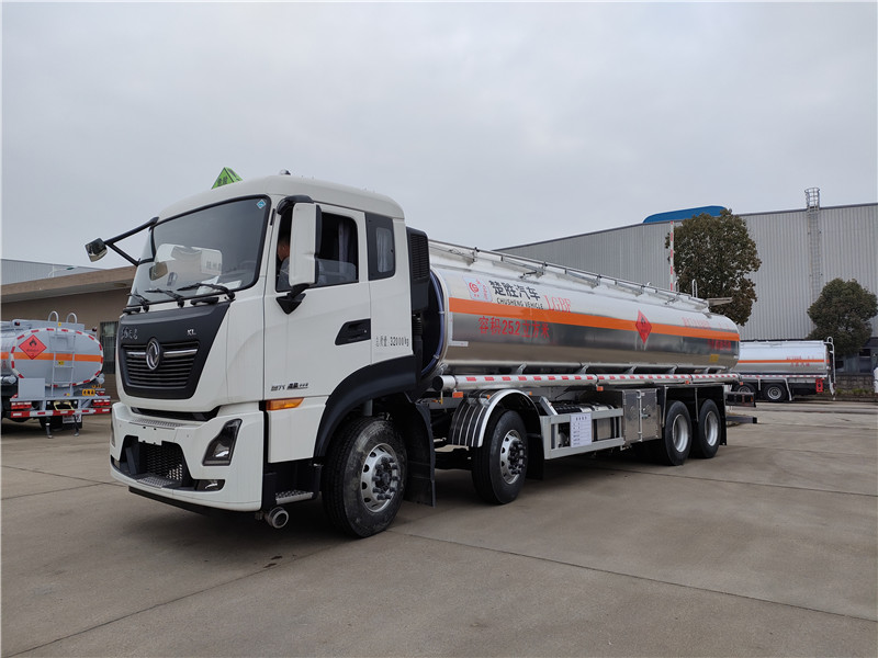 國(guó)六東風(fēng)天龍柴汽油25.2方鋁合金油罐車(chē)