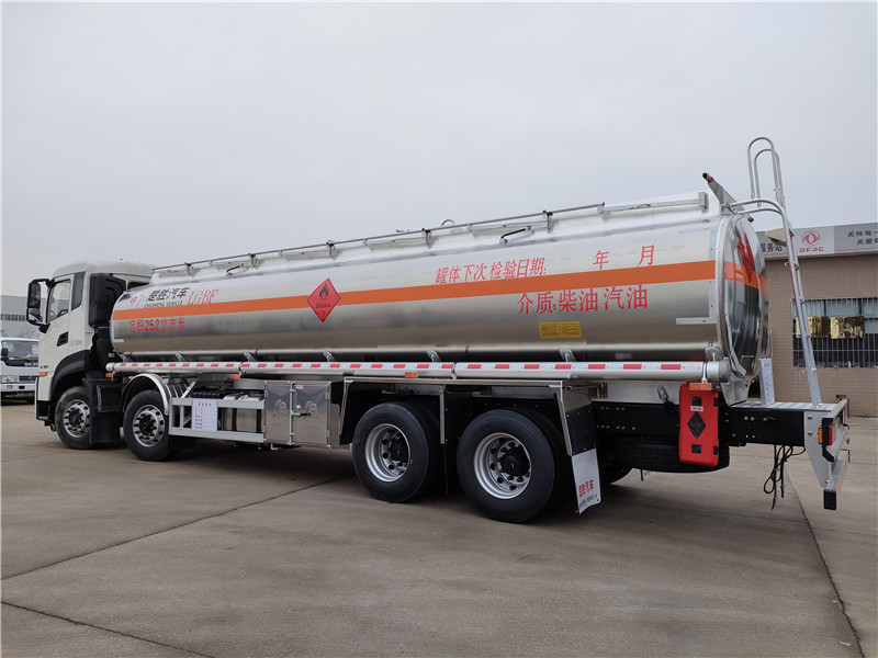 國(guó)六東風(fēng)天龍柴汽油25.2方鋁合金油罐車(chē)